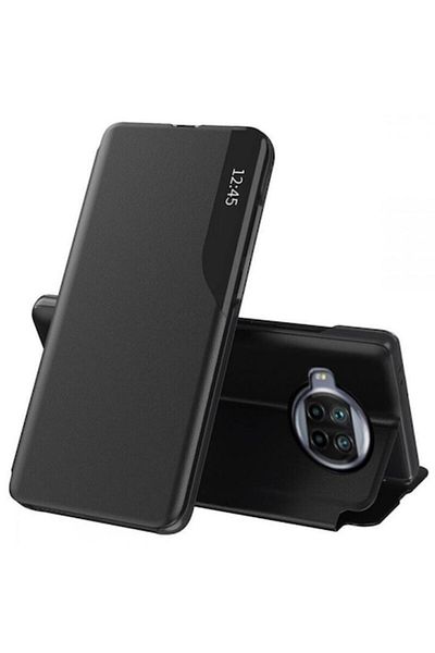 Dali Protective Case Compatible with Xiaomi Mi 10T Lite 5G, eFold, Faux Leather, Black