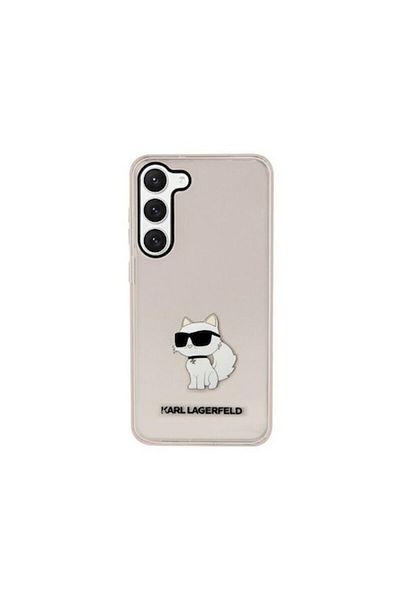 Dali Protective case compatible with Samsung Galaxy S23 Plus, Hardcase, Ikonik Choupette, Pink