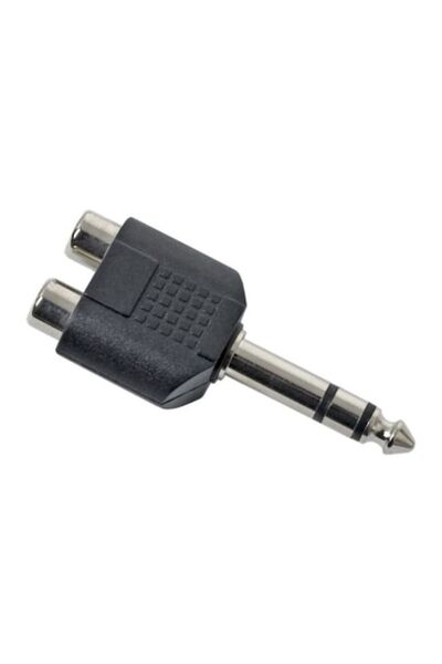 Dali Adaptor audio 2 x RCA la mufă jack de 6,3 mm, stereo, negru