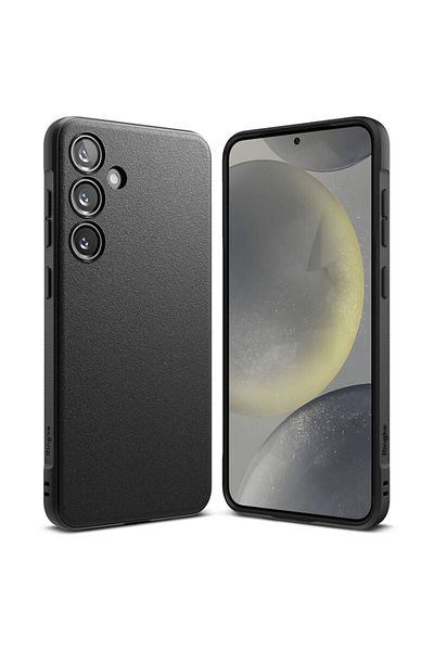 Dali Protective Case Compatible with Samsung Galaxy S24 Plus, Onyx, Non-Slip, Textured TPU, Black