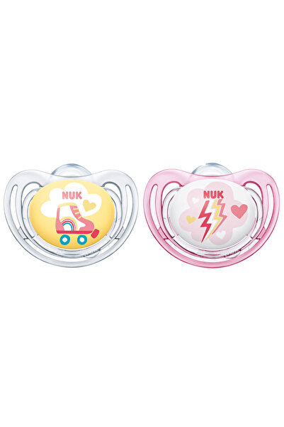 Nuk Freestyle Silicone Pacifier M2 Yellow 6-18 months 2 Pieces Set