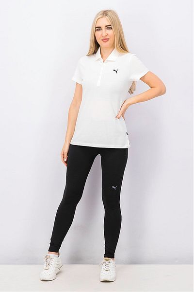 Puma Women Sports Fit Short Sleeve Polo Shirt, White