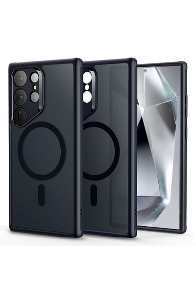 Dali Protective Case Compatible with Samsung Galaxy S24 Ultra, Classic Hybrid HaloLock, TPU, Black-Transp