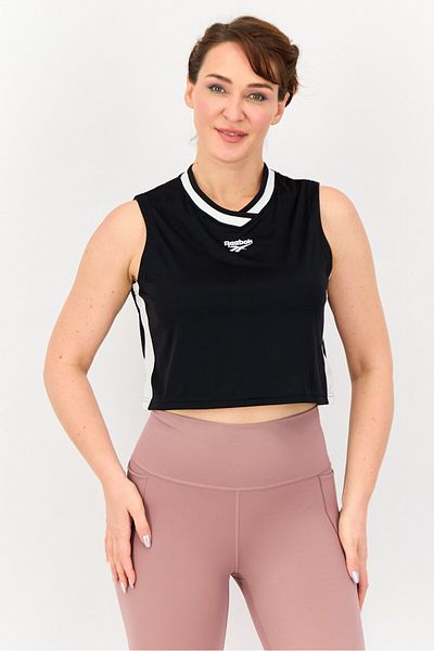 Reebok Women Sportswear Fit Sleeveless Training Top, Black