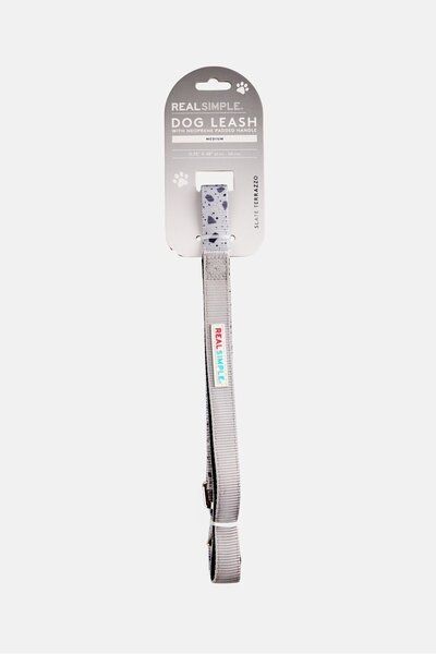 Real Simple Dog Leash With Neoprene Padded Handle, Grey