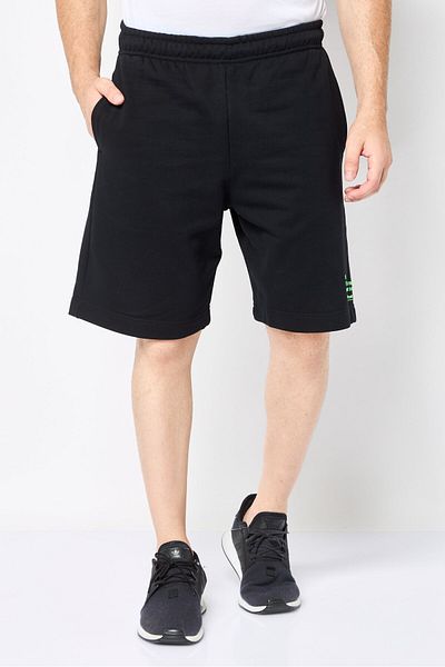 Diesel Men Graphic Print Basic Shorts, Black