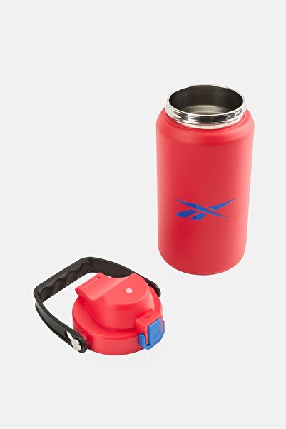 Reebok Athletic Stainless Steel Brand Logo Water Bottle 950ml, Red