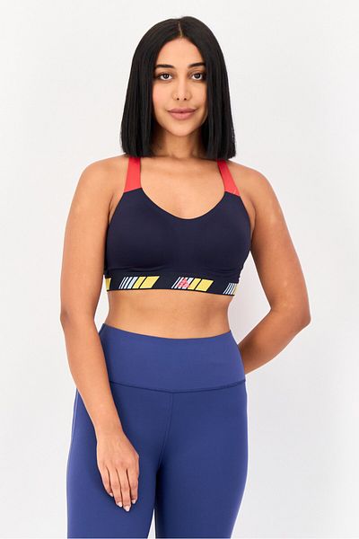 adidas Women Brand Logo Padded Sports Bra, Multicolor
