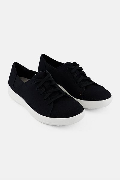 Fitflop Women Sporty Lace Up Sneaker Shoes, Black