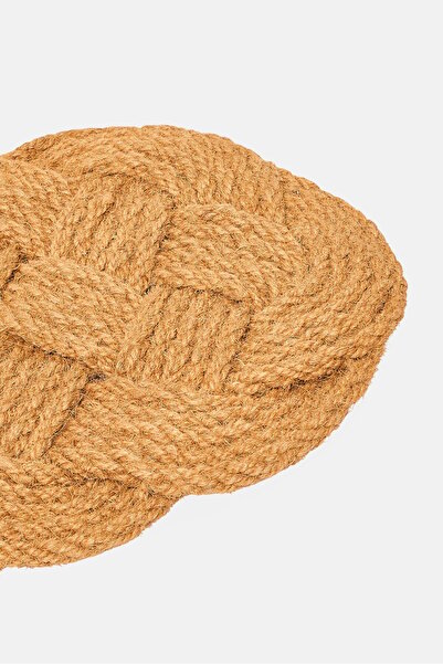 Muy Mucho Braided Jute Rug, Brown