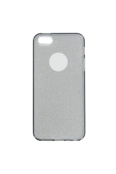 Dali Protective Glitter Case for Apple iPhone 5/5S/5SE, TPU, Black-Silver