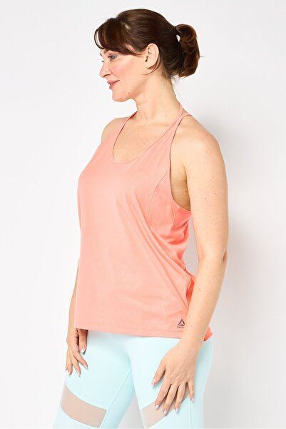 Reebok Women Sportswear Fit Brand Logo Sleeveless Running Top, Coral