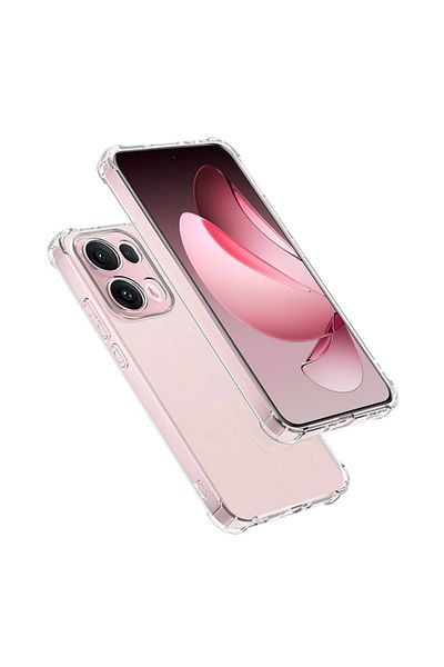 Dali Husă de protecție compatibilă cu Oppo Reno13 Pro, rezistentă la șocuri, silicon transparent, transparentă