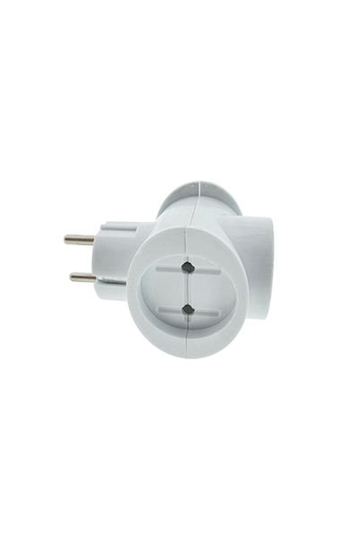 dalip Triple Plug Flores, Barrel Type, 16A, 220V, 9x6x5.5cm, White