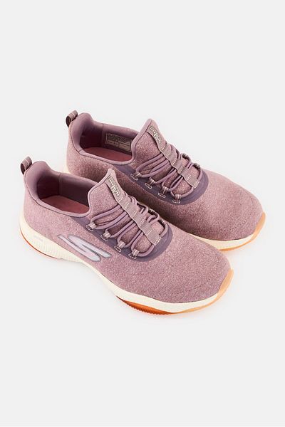 SKECHERS Women GO Run TR Slip On Running Shoes, Mauve
