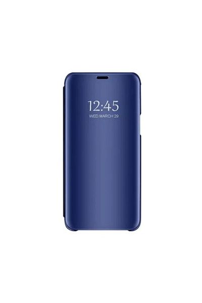 Dali Protective Flip Cover for Samsung Galaxy J3 2017, Clear View, Interactive, Blue