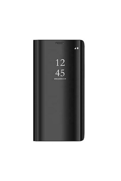 Dali Protective Flip Cover Case Compatible with Samsung Galaxy A34 5G, Clear View, Plastic, Black