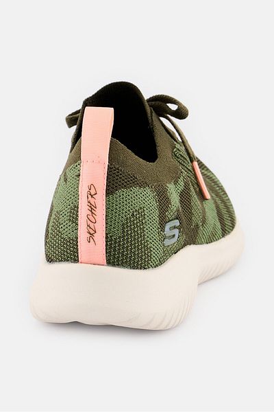 SKECHERS Women Ultra Flex Wild Pursue Training Shoes, Olive