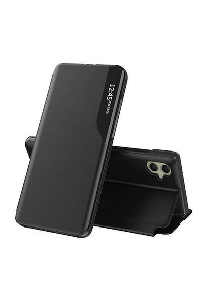 Dali Protective Flip Cover Case Compatible with Samsung Galaxy A05, eFold, -leather, Black