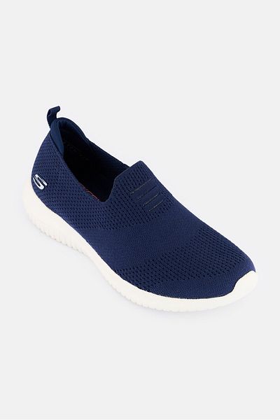 SKECHERS Women Ultra Flex Slip On Outdoor Shoes, Navy