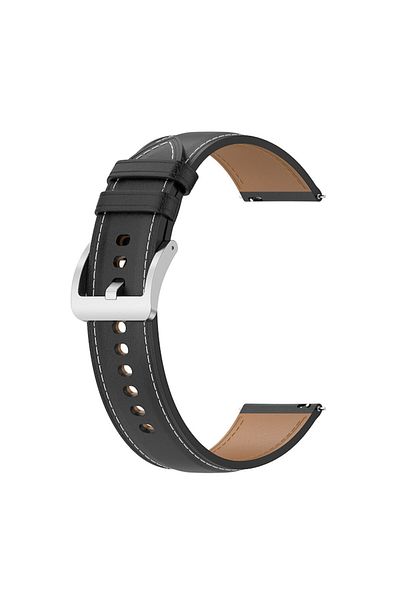 Dali -Curea de ceas din piele compatibilă cu Huawei Watch GT 2/GT 3 46mm/Xiaomi Watch S1 Pro/Active, neagră