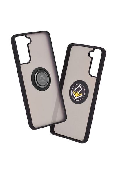 Dali Protective Case Compatible with Samsung Galaxy S21 Plus 5G, Glinth Series, Magnetic Ring, TPU, Black