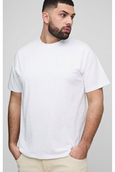 LADY HAZAL Μαύρο μπλουζάκι με λαιμόκοψη Oversize Μπλουζάκι Big Size Ανδρικό