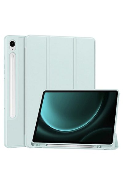 Dali Protective Flip Cover Case for Samsung Galaxy Tab S9 FE, Flex Trifold, with Stand, Pen Slot, TPU, Li