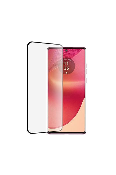 Dali Protective Film for Motorola Edge 50 Fusion, Full Glue, Tempered Glass, Black-Transparent
