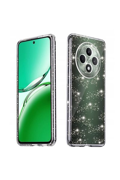 Dali Protective Case Compatible with Oppo Reno12 F 4G/5G/Reno12 FS, SparkleSkin, Glitter, Silicone, Trans
