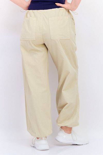 Koton Women Regular Fit Solid Jogger Pants, Tan