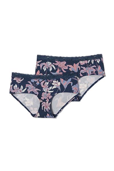 Tchibo Women 2 Piece Panty Brief, Navy Combo