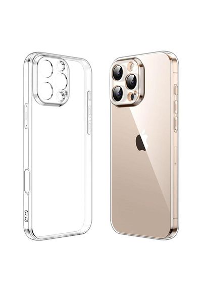 Dali Protective Case for Apple iPhone 16 Pro Max, Clear Silicone, Camera Cover, Transparent