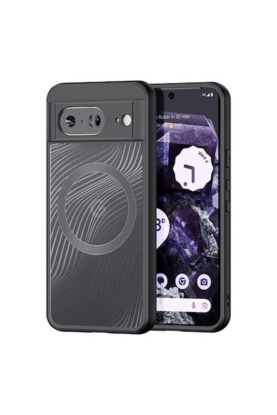 Dali Protective Case for Google Pixel 8, Aimo, MagSafe Compatible, Transparent