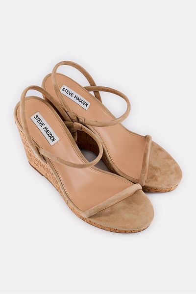 Steve Madden حذاء نسائي Udell-C سهل الارتداء بكعب إسفيني، لون بني