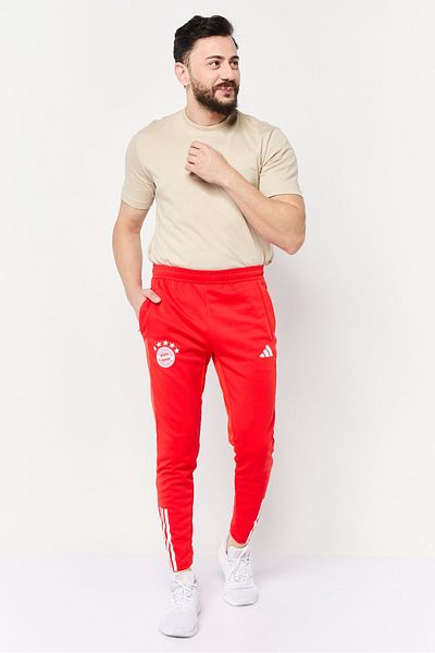 adidas Men Sportswear Fit Drawstring Training Track Pants, Red