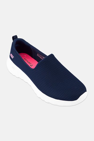 SKECHERS حذاء مشي نسائي Go Walk Joy Aurora سهل الارتداء، أزرق داكن