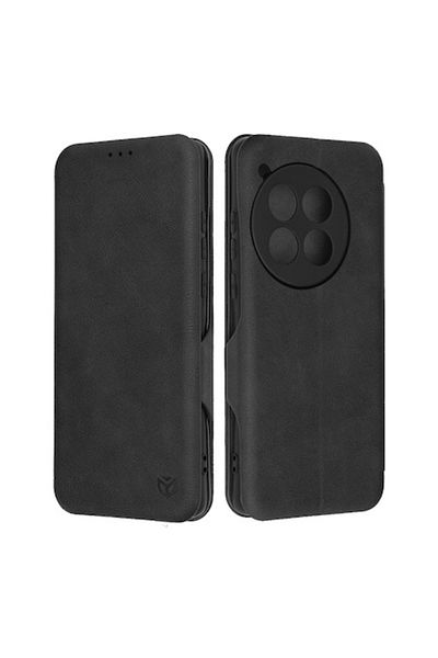 Dali Flip Cover Protective Case Compatible with OnePlus 12, Safe Wallet Plus, -Leather, Black