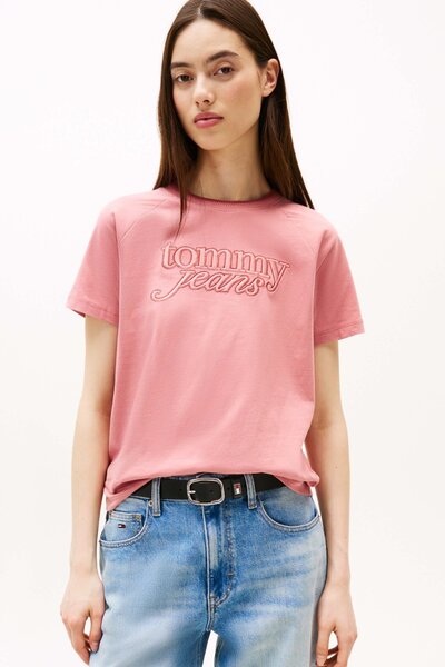 Tommy Jeans Kadın Tişört-DW0DW21388