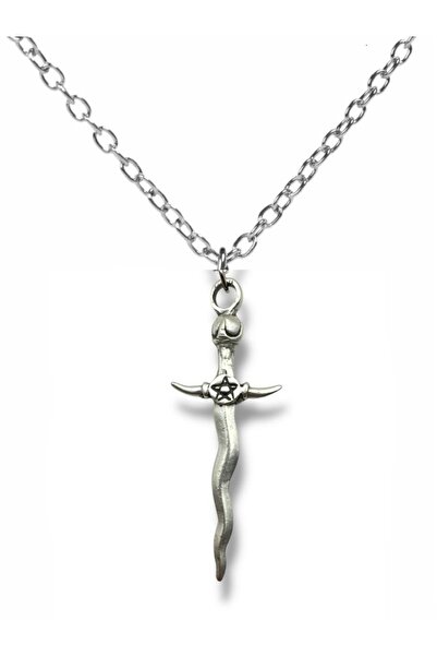 Herşey Nota قلادة معدنية للجنسين على الطراز القوطي مع رمز النجمة الخماسية وشك...