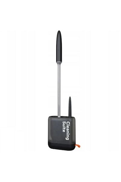 Dali Flexible toilet cleaning brush set, adhesive wall mounting, 46 and 19cm brush lengths, and