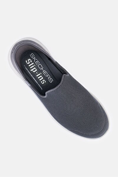 SKECHERS Men Go Walk Flex Slip On Outdoor Shoes, Dark Grey