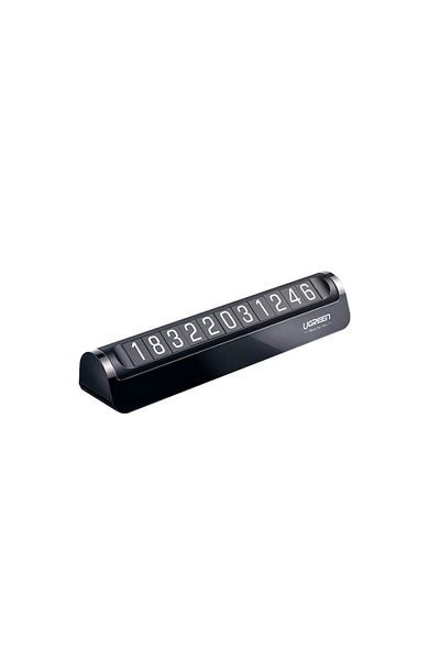 Dali Suport auto pentru telefon cu afișaj pentru număr de telefon, 6 seturi magnetice de numere, ABS, Negru