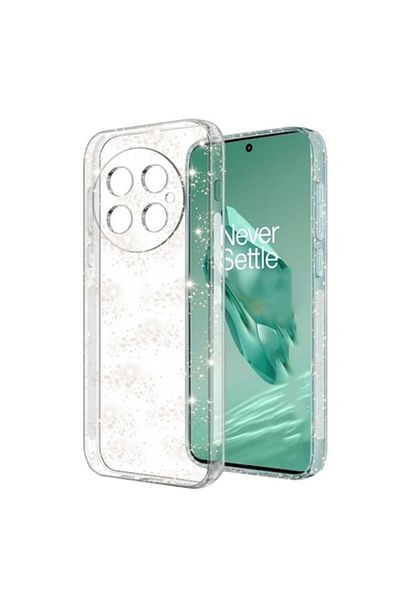Dali Protective Case Compatible with OnePlus 13, SparkleSkin, Glitter, Silicone, Transparent