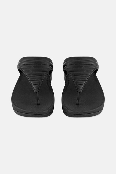 Fitflop صندل لوتي نسائي مبطن سهل الارتداء، أسود