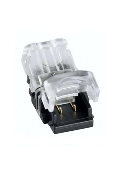 Dali Conector pentru bandă LED 8mm, 2 pini, 2 fire, 14x8x7mm, negru