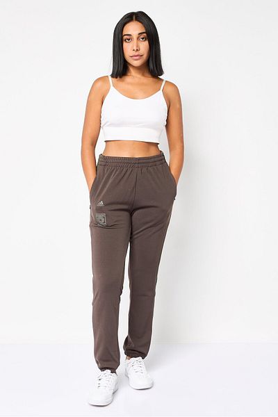 adidas Women Sportswear Fit Training Calabasas Training Track Pants, Coffee Brown