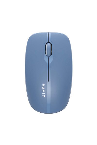 Havit Mouse wireless Havit, 1600 DPI, design slim, ergonomic, baterie AA, 2.4GHz, Albastru