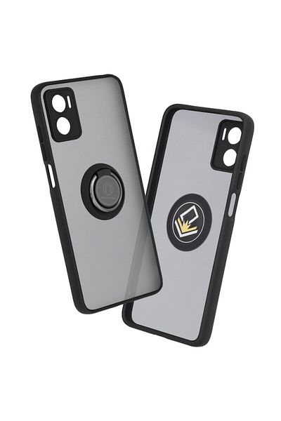 Dali Protective Case Compatible with Motorola Moto E22/Moto E22i, Glinth Series, Magnetic Ring, TPU, Blac