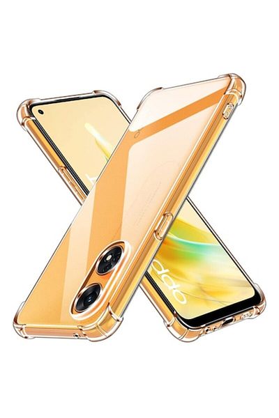 Dali Protective Case Compatible with Oppo Reno8 T, Shockproof Clear Silicone, Reinforced Edges, Transpare